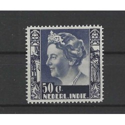 Ned. Indie 253/259, 260/265 Wilhelmina m. wm. MNH/postfris CV 1650 € Certificaat !!