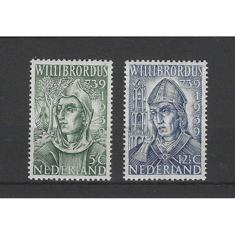 Nederland 323-324 Willibrordus MNH/postfris CV 13 €