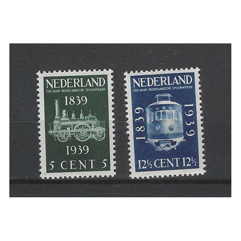 Nederland 325-326 Spoorwegen MNH/postfris CV 20 €