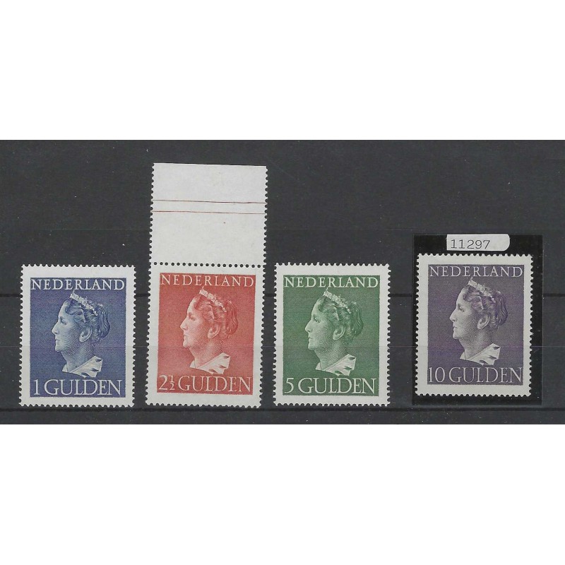 Netherlands 346-349 Wilhelmina  MNH CV 455 € Certificate !!
