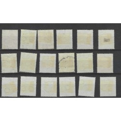Netherlands 356-373 Guilloche set  VFU/used CV 150 €