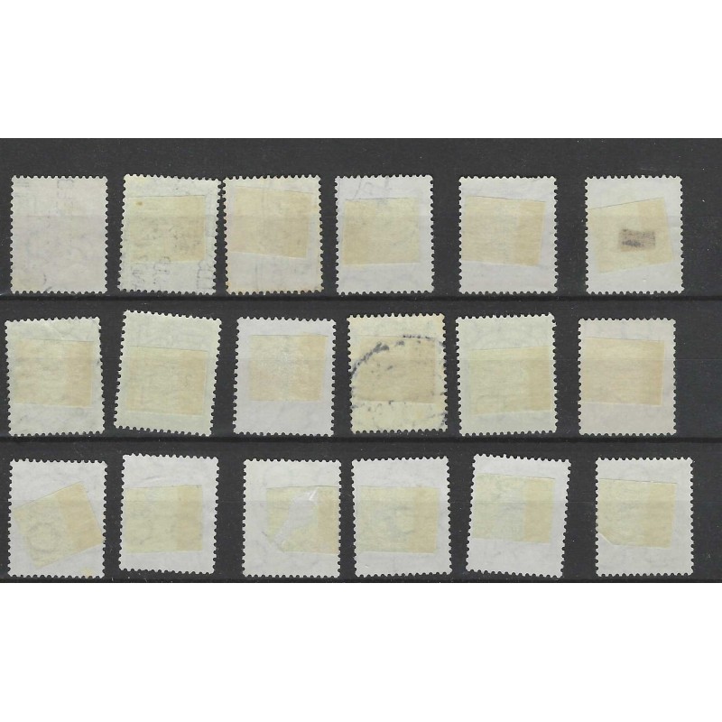 Netherlands 356-373 Guilloche set  VFU/used CV 150 €