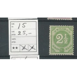 Curaçao 15 Numeral 2,5 ct  MNH CV  25 €