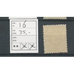 Curaçao 16 Numeral 3 ct  MNH CV  35 €