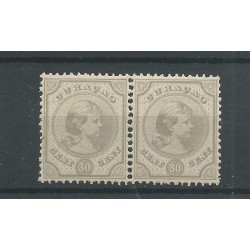 Curaçao 23  Wilhelmina  20 ct pair  MNH CV  30 €