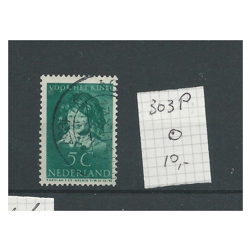 Nederland  303P   VFU/gebr   CV 10 €