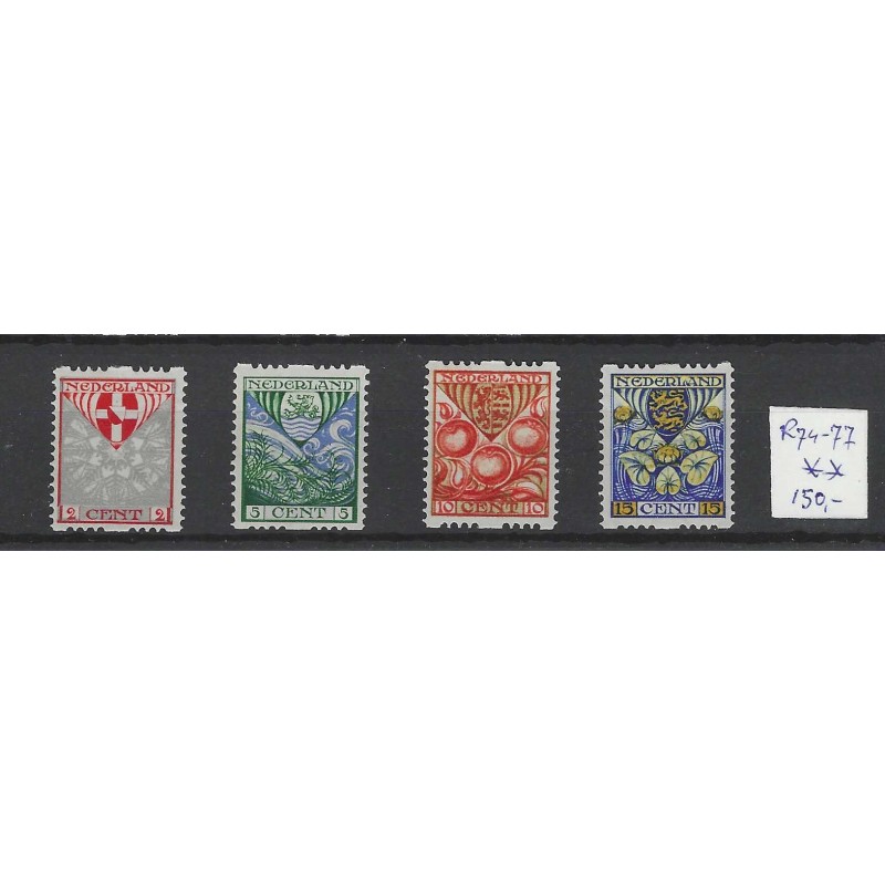 Nederland  R74-77 Roltanding  kind 1926 MNH/postfris CV 150 €