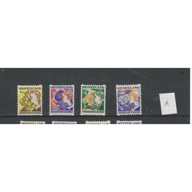 Netherlands  R94-97 Syncopated perforation  Child Welfare 1932  MH/unused  CV 60 €