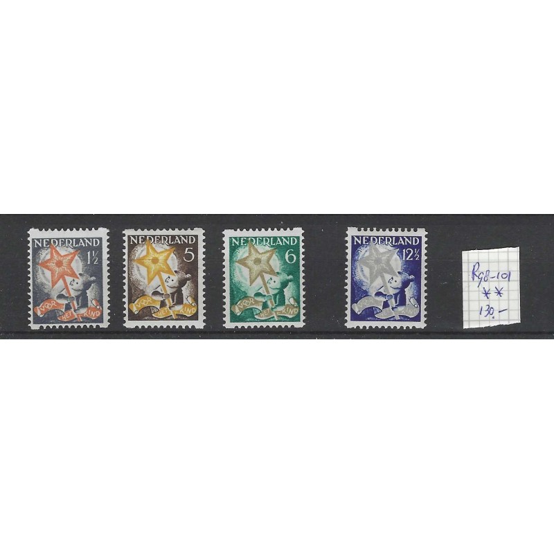 Nederland  R98-101 Roltanding  kind 1933  MNH/postfris  CV 130 €