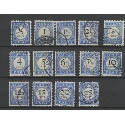 Netherlands P13-26 Postage due 1892 VFU/used  CV 71 €