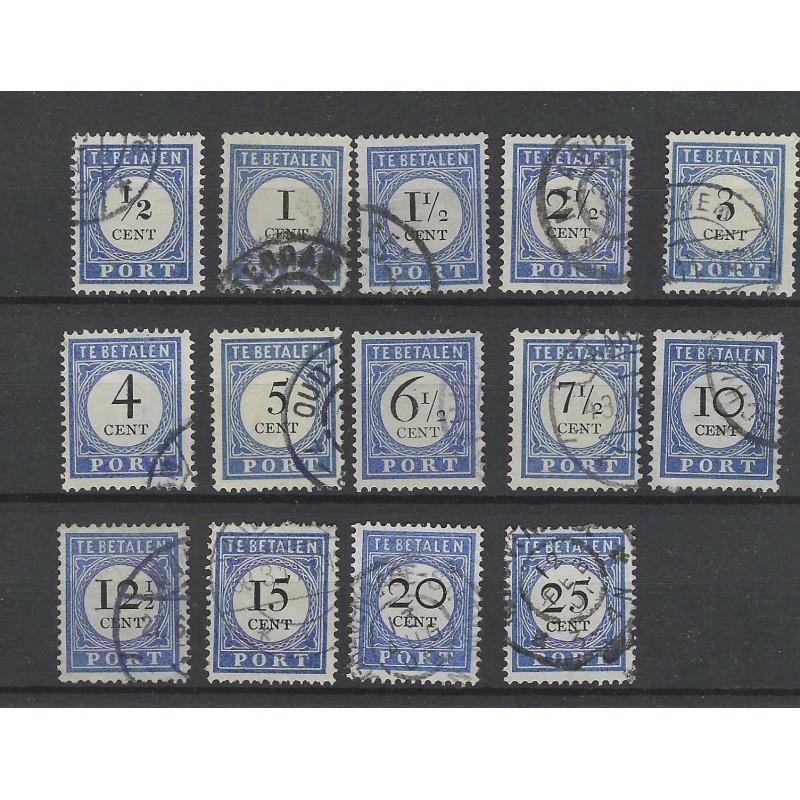 Nederland P13-26 Port 1892 VFU/gebr  CV 71 €