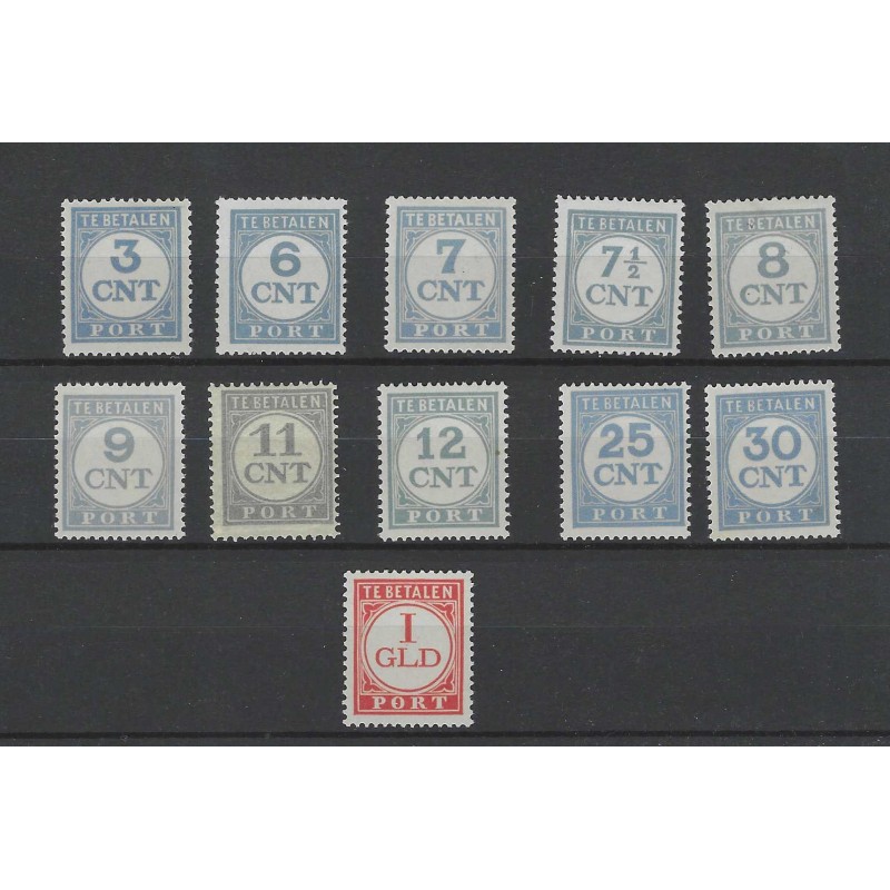 Nederland P69-79 Port 1921-1938 MNH/postfris  CV 65 €