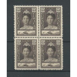 Curaçao 99 Wilhelmina  block of 4 MNH CV  40 €