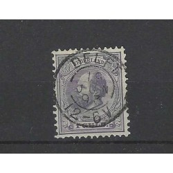 Netherlands 28 Willem III 1872  "DELFT 1893" small round cancel VFU/used CV 50++ €
