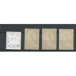 Curaçao 135-137 Wilhelmina MNH CV  215 €