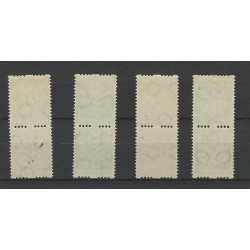 Netherlands R74-77 Syncopated perforation Child Welfare 1926 pairs MH/MNH CV 152 €  lees svp