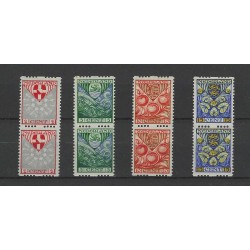 Netherlands R74-77 Syncopated perforation Child Welfare 1926 pairs MH/MNH CV 152 €  lees svp