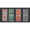 Netherlands R74-77 Syncopated perforation Child Welfare 1926 pairs MH/MNH CV 152 €  lees svp