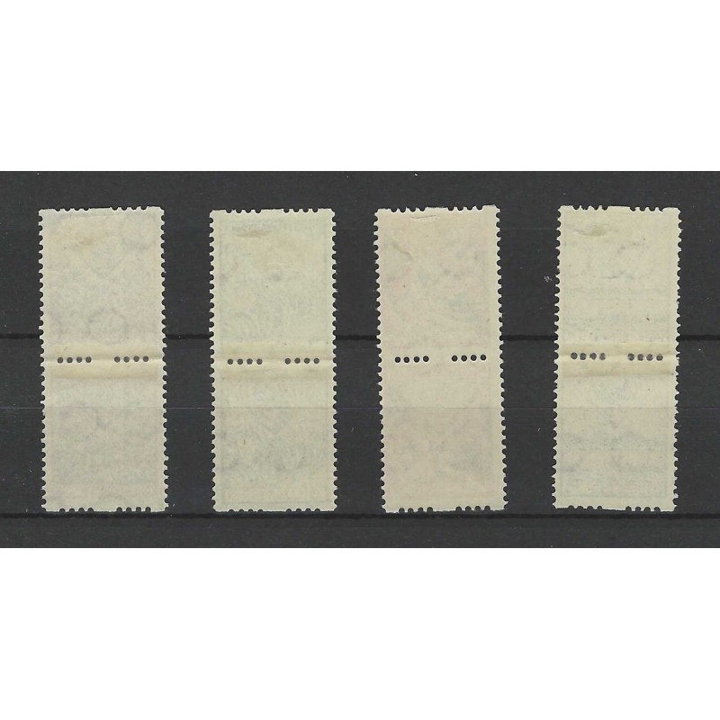 Netherlands R78-81Roltanding Child Welfare 1927 pairs MH/unused CV 80 €