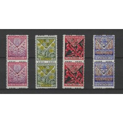Netherlands R78-81Roltanding Child Welfare 1927 pairs MH/unused CV 80 €