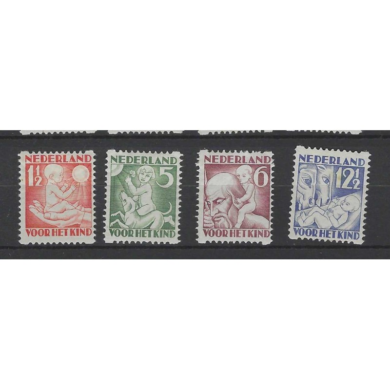 Netherlands R86-89 Syncopated perforation Child Welfare 1930 MH/unused CV 40 €