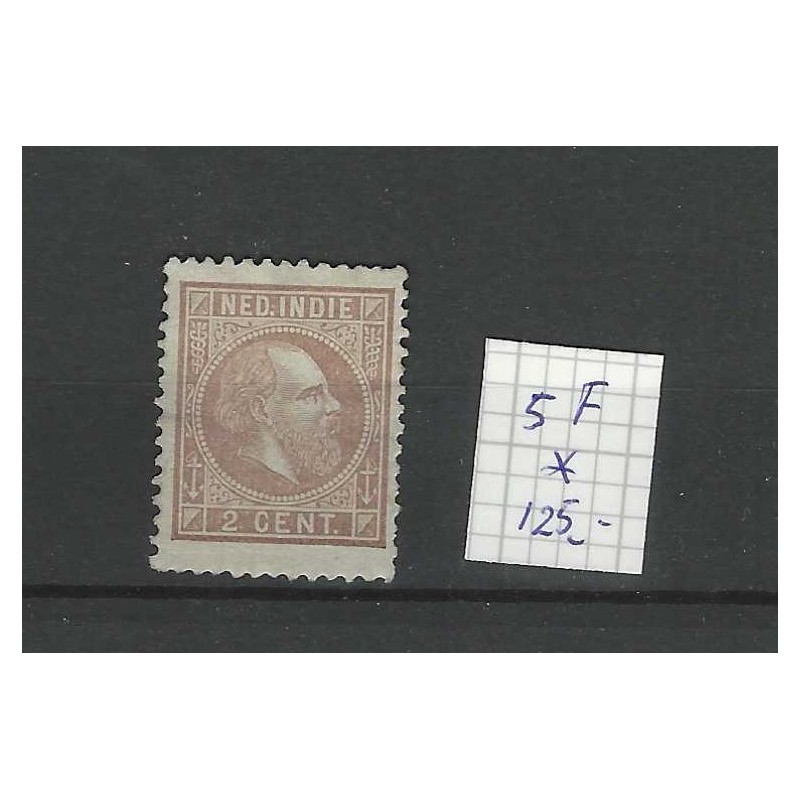 Ned. Indie 120 met "Postagentschap-Batavia-Roterdam VFU/gebr CV ?? €