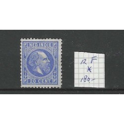 Dutch East Indies 12F Willem III 1873  MH/unused  CV 180 €