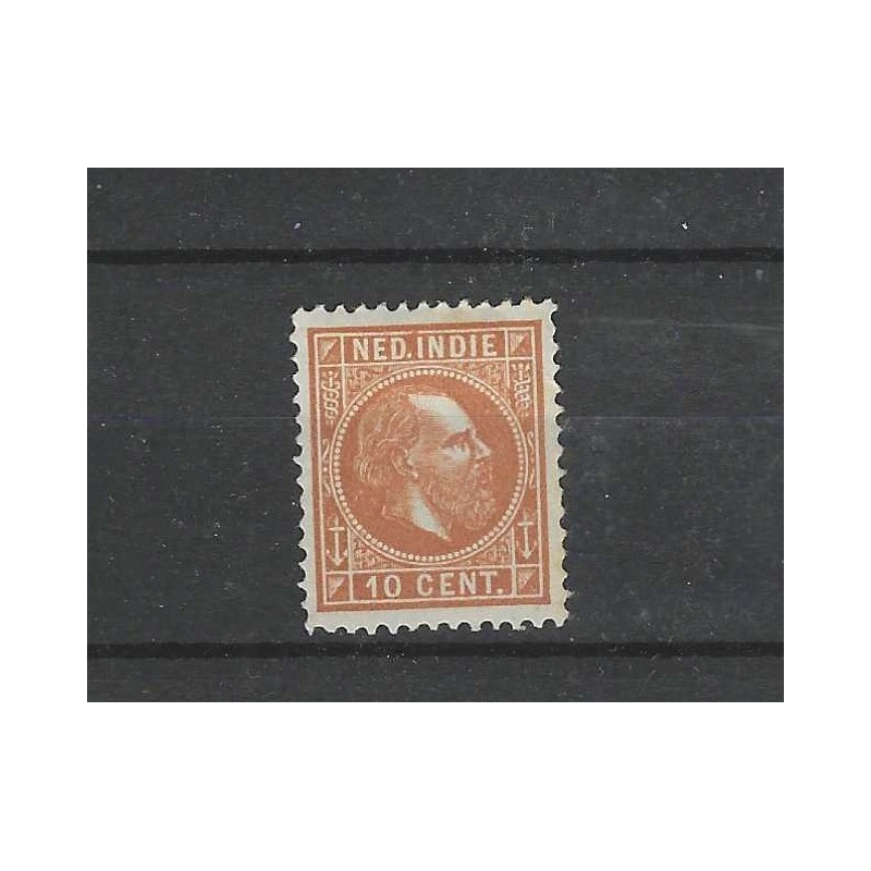 Dutch East Indies 9F Willem III 1873  MH/unused  CV 50 €