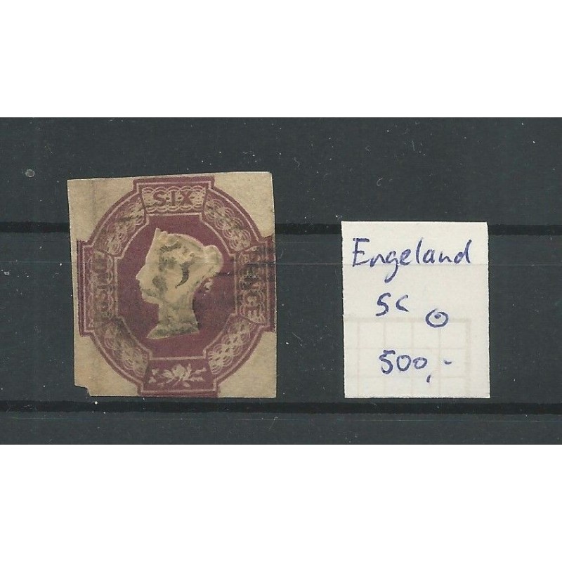 Engeland  nr 5c Queen Victoria 1847 VFU/gebr  CV 500 €