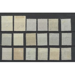 Dutch East Indies 63-80 JAVA-opdrukken VFU/used  CV 103 €