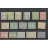 Ned. Indie 99-114  Cijfer serie  MNH/postfris  CV 125 €