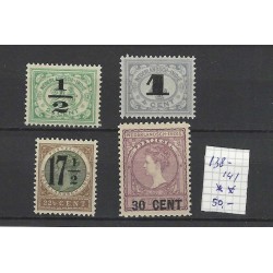 Ned. Indie 138-141 Nooduitgifte MNH/postfris  CV 50 €