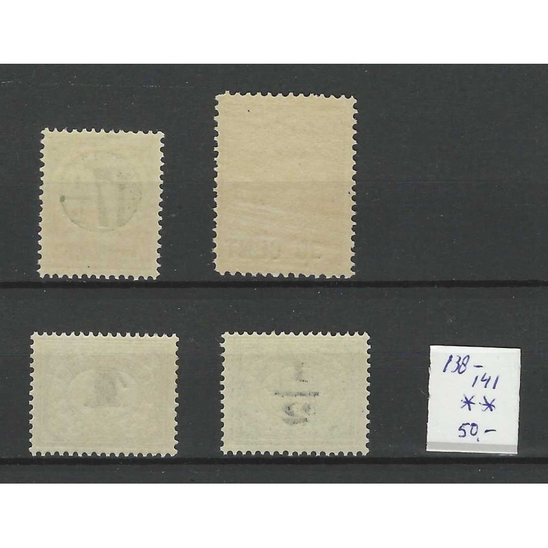 Dutch East Indies 138-141 Emergency issue MNH  CV 50 €
