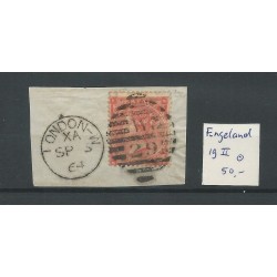Engeland  nr 19 II Queen Victoria 1862 VFU/gebr  CV 50 €