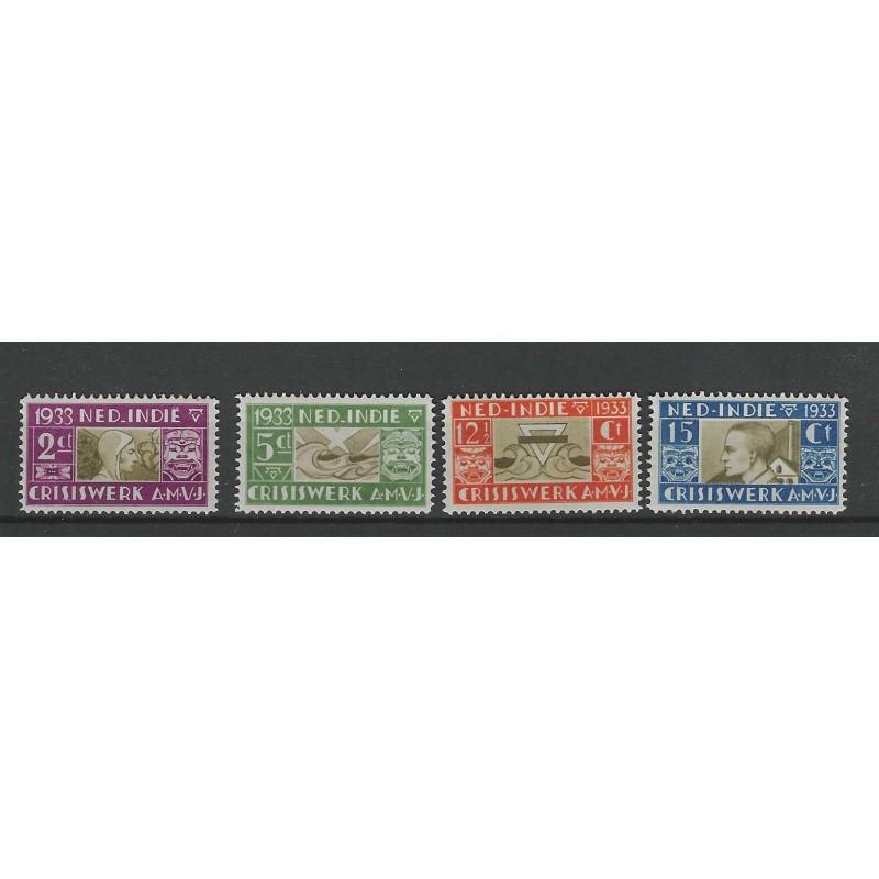 Dutch East Indies 182-185 A.M.V.J. stamps  MNH  CV 30 €