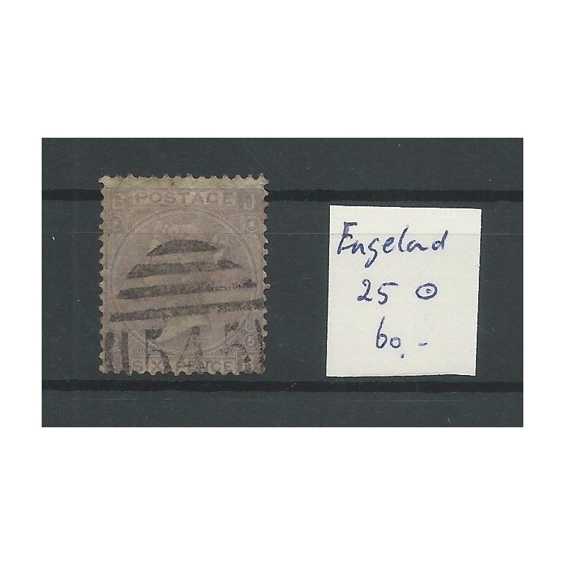 Great Britain  nr 25 Queen Victoria 1865 VFU/used  CV 60 €