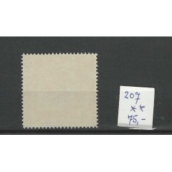 Dutch East Indies  207  Wilhelmina z. wm.  MNH CV 75 €