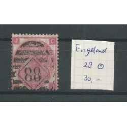 Engeland  nr 28 Queen Victoria 1867 VFU/gebr  CV 30 €