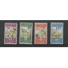 Ned. Indie  217-220 Militaire Bond  MNH/postfris CV 50 €