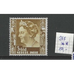 Dutch East Indies  265  Wilhelmina m. wm.  MNH CV 150 €