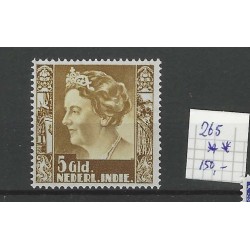 Ned. Indie  265  Wilhelmina m. wm.  MNH/postfris CV 150 €