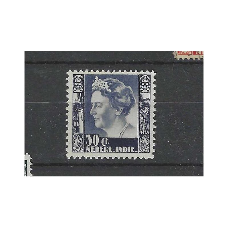 Ned. Indie  257  Wilhelmina m. wm.  MNH/postfris CV 25 €