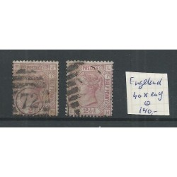 Great Britain  nr 40x and 40y Queen Victoria 1875 VFU/used  CV 140 €