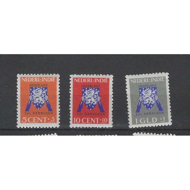 Ned. Indie  290-292 Vrij Nederland MNH/postfris  CV 23 €