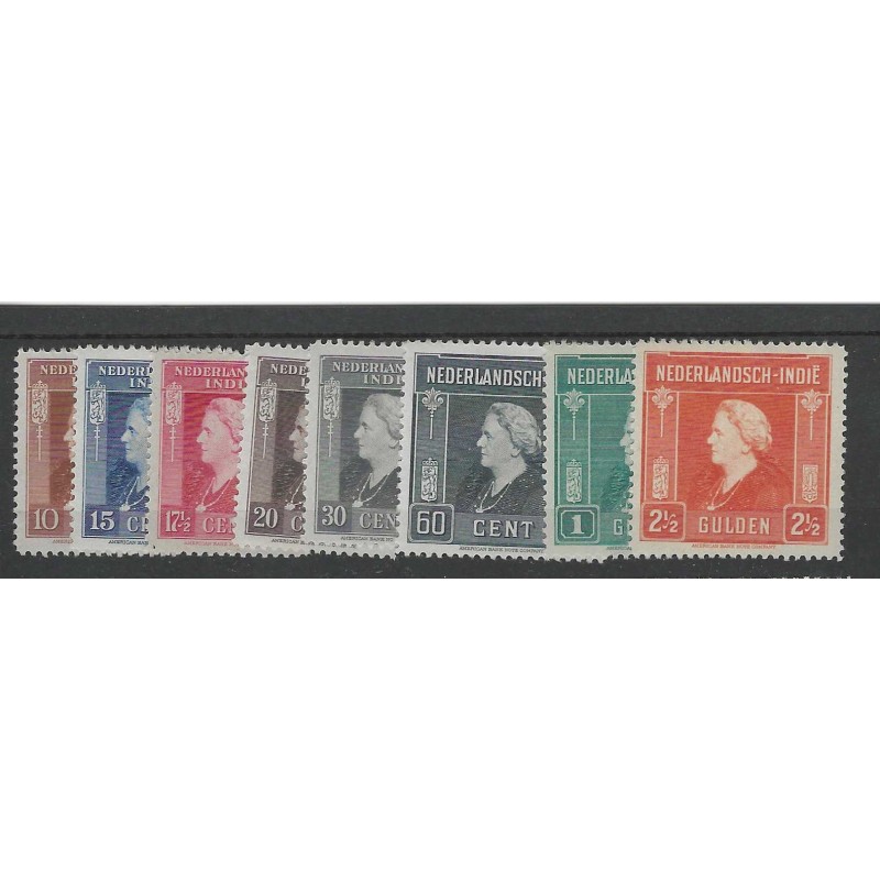 Ned. Indie  309-316 Koningin Wilhelmina MNH/postfris  CV 9,50 €