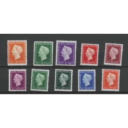 Ned. Indie  337-346 Koningin Wilhelmina MNH/postfris  CV 120 €