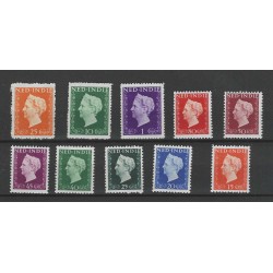 Ned. Indie  337-346 Koningin Wilhelmina MNH/postfris  CV 120 €