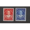 Ned. Indie  349-350 Koningin Wilhelmina MNH/postfris  CV 1 €