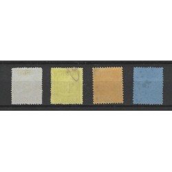 Dutch East Indies  P1-4 Postage due 1874  VFU/used CV 600 €