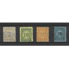 Dutch East Indies  P1-4 Postage due 1874  VFU/used CV 600 €